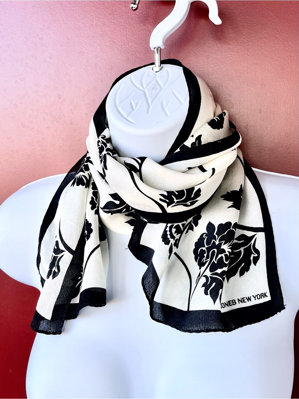 Vintage Jones New York Silk Scarf
